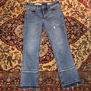 anthropologie designer boot cut jeans